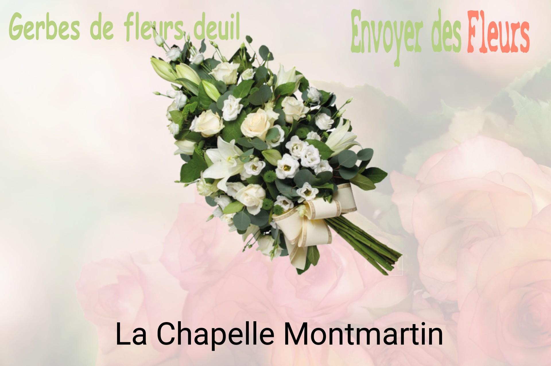 Gerbe de fleurs de deuil livrée à La Chapelle-Montmartin